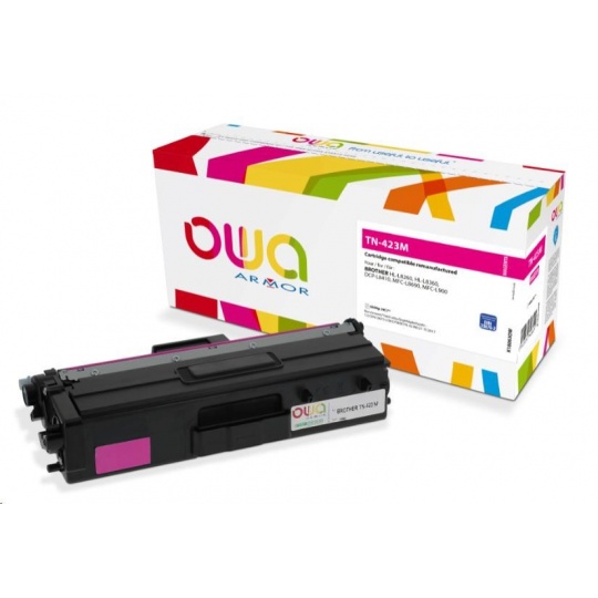 OWA Armor toner pro BROTHER HL-L 8260, 4.000 str., kom. s TN423M červená/magenta