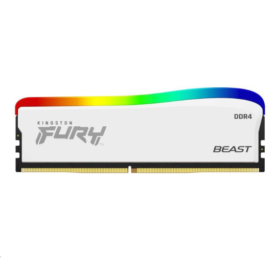 KINGSTON DIMM DDR4 16GB 3600MT/s CL18 FURY Beast Bílá RGB SE