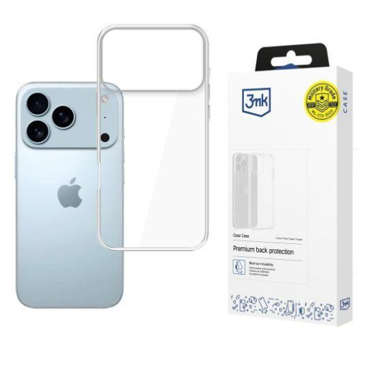 3mk ochranný kryt Clear Case pro Apple iPhone 17 Pro Max 3mk ochranný kryt Clear Case pro Apple iPhone 17 Pro Max