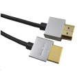 PREMIUMCORD Kabel Slim HDMI kabel, 1m, High Speed + Ethernet (v1.4), zlacené konektory