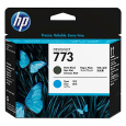 HP 773 Matte Black+Cyan Designjet Printhead, C1Q20A