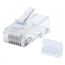 Intellinet konektor RJ45, Cat6, UTP, 15µ, drát, 90 ks v nádobě