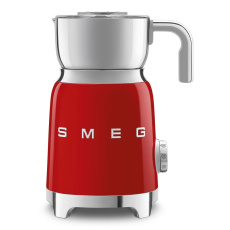 Smeg MFF11RDEU napěňovač mléka, 500 W, 600 ml / 2,5 šálku, horká čokoláda / mléko, lehká pěna, červená - opraveno Smeg MFF11RDEU napěňovač mléka, 500 W, 600 ml / 2,5 šálku, horká čokoláda / mléko, lehká pěna, červená - opraveno