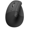 Logitech Lift Left Vertikální ergonomická myš pro leváky, graphite/ black