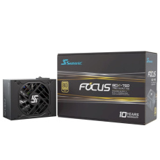 SEASONIC zdroj 750W Focus SGX 750, 120mm, Plně modulární, 80+ Gold, černá SEASONIC zdroj 750W Focus SGX 750, 120mm, Plně modulární, 80+ Gold, černá