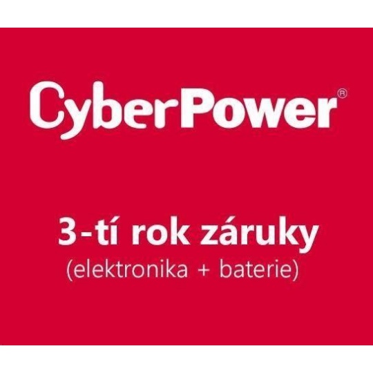 CyberPower 3. rok záruky pro PARLCARD301 10/15K