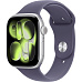 Apple Watch Series 11 GPS + Cellular 42mm Silver Aluminium Case with Purple Fog Sport Band - M/L