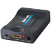 WG - Audio video konvertor SCART na HDMI, černá