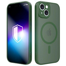 3mk ochranný kryt Misty MagCase Green pro Apple iPhone 15 3mk ochranný kryt Misty MagCase Green pro Apple iPhone 15