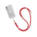 WG - Crossbody lace strap/transparent/red