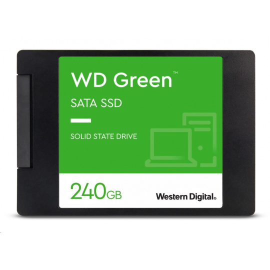 WD GREEN SSD 3D NAND WDS240G3G0A 240GB SATA/600, (R:500, W:400MB/s), 2.5"