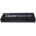 PremiumCord HDMI matrix switch 4:2,s audiem, rozlišení 4Kx2K