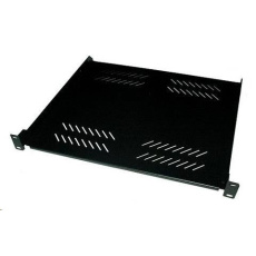 BAZAR - XtendLan 19" police s perforací 1U/400mm, nosnost 25kg, černá - poškozeno, prohnuté BAZAR - XtendLan 19" police s perforací 1U/400mm, nosnost 25kg, černá - poškozeno, prohnuté