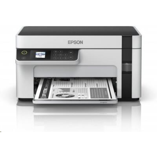 BAZAR - EPSON tiskárna ink EcoTank Mono M2120, 3in1,A4, 1200x2400dpi, 32ppm, USB, Wi-Fi - POŠKOZENÝ OBAL