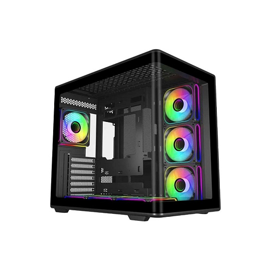 BAZAR - Cooler Master case Elite 600, ATX, Průhledná bočnice, 7x 120mm ARGB Fan, Černá - Poškozený obal (Komplet)