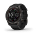 Garmin fenix 7 Sapphire Solar, Titan Black/ Black Silicone Band, EU