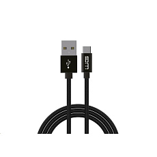 WG - Datový kabel SUPER CHARGE Type-C na USB-A, 1 metr, 5 A, černá
