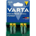 Varta LR03/4BP 1000 mAh Ready to use (Blistr 4ks)