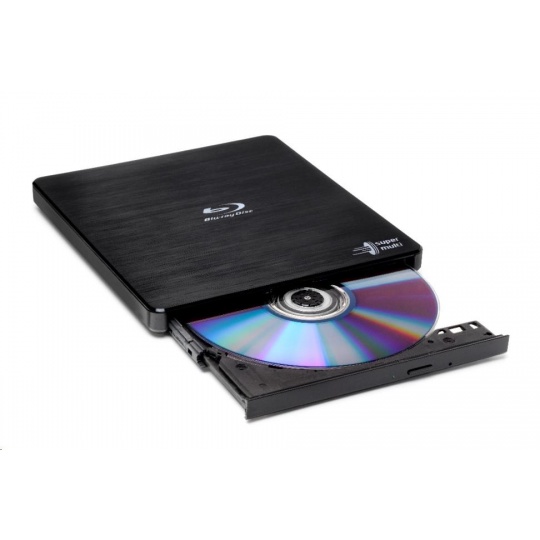 HITACHI LG - externí mechanika BD-W/CD-RW/DVD±R/±RW/RAM/M-DISC BP55EB40, Black, box+SW