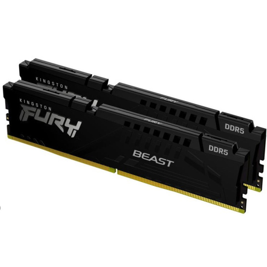 KINGSTON DIMM DDR5 64GB (Kit of 2) 5600MT/s CL40 FURY Beast Černá