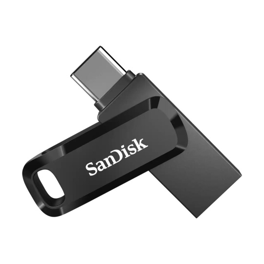 SanDisk Flash Disk 128GB Ultra Dual Drive Go, USB-C 3.2, Černá