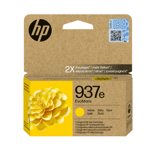 HP 937e EvoMore Yellow Original Ink Cartridge (1,650 pages) HP 937e EvoMore Yellow Original Ink Cartridge (1,650 pages)
