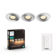 PHILIPS Adore Zapuštěné bodové svítidlo, Hue White ambiance, 230V,set 3x5W GU10, Chrom (3417611P6)