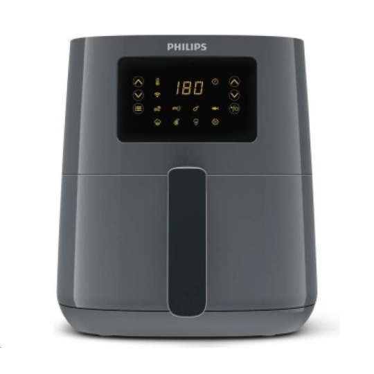 Philips 5000 series HD9255/60 fryer Single 4.1 L Stand-alone 1400 W Hot air fryer Black, Grey