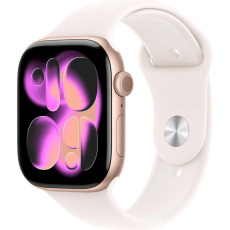 Apple Watch Series 11 GPS + Cellular 42mm Rose Gold Aluminium Case with Light Blush Sport Band - S/M Apple Watch Series 11 GPS + Cellular 42mm Rose Gold Aluminium Case with Light Blush Sport Band - S/M
