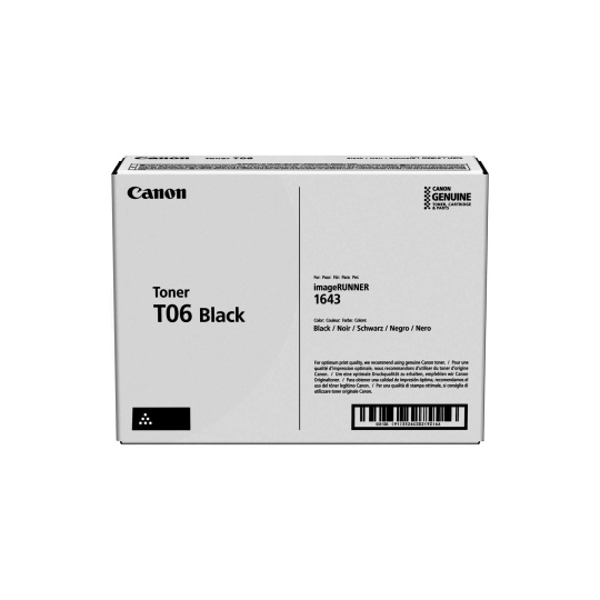 CANON toner T06 BK černý pro iR 1643 (20 500 str.)