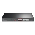 TP-Link CCTV switch TL-SL1218P (16x100Mb/s, 1xGbE uplink, 1xGbE/1xSFP combo uplink, 16xPoE+, 150W)