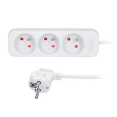 Solight prodlužovací přívod 5m, 3 zásuvky, 16A/3680W, PVC, bílý Solight prodlužovací přívod 5m, 3 zásuvky, 16A/3680W, PVC, bílý