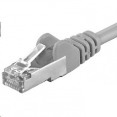 PREMIUMCORD Patch kabel CAT6a S-FTP, RJ45-RJ45, AWG 26/7 1,5m šedá