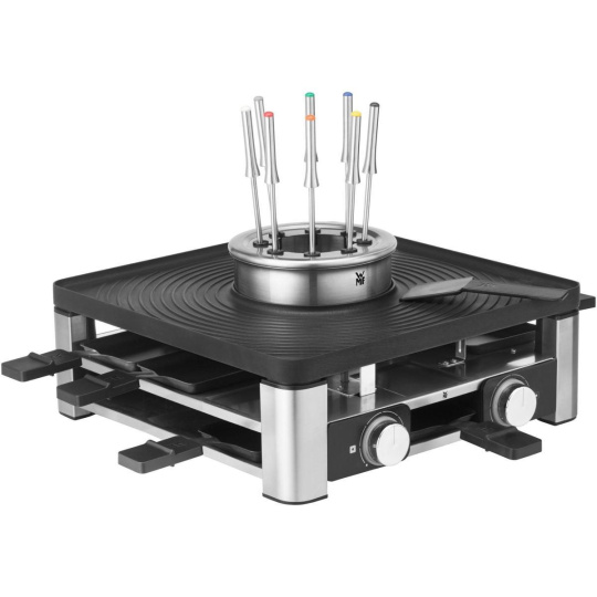 WMF Lumero Gourmet Station 3v1 raclette gril, 1800 W, fondue, nastavitelný termostat