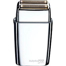 BaByliss PRO FXFS2E planžetový holicí strojek, stříbrný, celokovové provedení, dvojitá planžeta, síťový i aku provoz