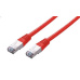 C-TECH kabel patchcord Cat5e, FTP, červený, 0,25m