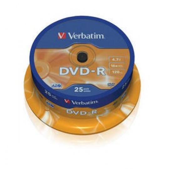 VERBATIM DVD-R(25-Pack)Spindle/General Retail/16x/4.7GB