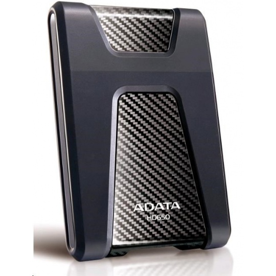 ADATA Externí HDD 1TB USB 3.1 DashDrive Durable HD650, černý (gumový, nárazu odolný)