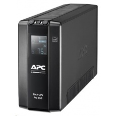 APC Back UPS Pro BR 650VA, 6 Outlets, AVR, LCD Interface (390W)