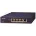 Planet POE-E304 PoE extender, 1xPoE-in, 4xPoE-out 65W, 802.3bt/at/af, Gigabit