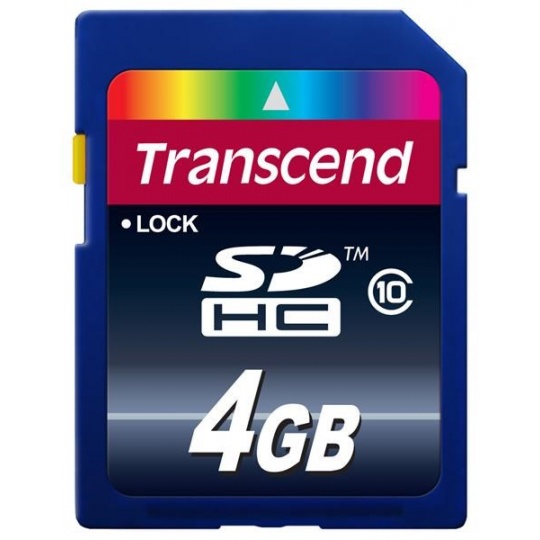 TRANSCEND SDHC karta 4GB Premium, Class 10