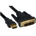 PREMIUMCORD Kabel HDMI - DVI 10m (M/M, zlacené kontakty, stíněný)