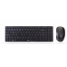 RAPOO set klávesnice+myš 9300M, Wireless Multi-Mode Slim Mouse and Ultra-Slim Keyboard, černá