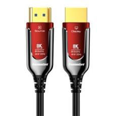PREMIUMCORD Ultra High Speed HDMI 2.1 optický fiber kabel 8K@60Hz, zlacené 7m