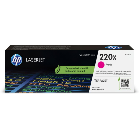 HP 220X Original Magenta LaserJet Toner Cartridge (5,500 pages)