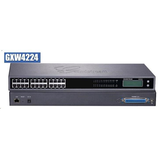 Grandstream GXW4224, analogová VoIP brána, 24x FXS, 1 × RJ45 10/100/1000 Mbps Grandstream GXW4224, analogová VoIP brána, 24x FXS, 1 × RJ45 10/100/1000 Mbps