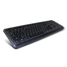 BAZAR C-TECH klávesnice KB-102 PS/2, slim, black, CZ/SK "POŠKOZENÝ OBAL"