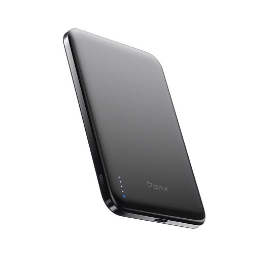 BMX SolidSafe™ Air Titanium 5K Qi2 Wireless Magnetic Power Bank, Black BMX SolidSafe™ Air Titanium 5K Qi2 Wireless Magnetic Power Bank, Black