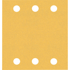 Bosch brusný papír EXPERT C470 se 6 otvory pro vibrační brusky 115 × 107 mm, G 120, 10 ks Bosch brusný papír EXPERT C470 se 6 otvory pro vibrační brusky 115 × 107 mm, G 120, 10 ks