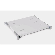 TRITON Police s perforací 19", 1U/450mm, nosnost 80kg, šedá TRITON Police s perforací 19", 1U/450mm, nosnost 80kg, šedá
